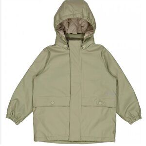 WHEAT Thermo Rain Jacket Aju in Dried Sage 7Y $99